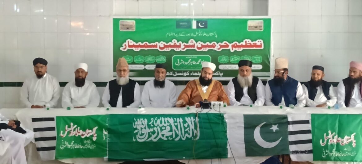 Tahir Ashrafi reaffirms support for Saudi Arabia and says the security of the Two Holy Mosques is a shared concern of the Muslim world.